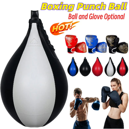 Boxing Speed Ball Hanging Punching Bag PU Leather Boxing Reflex Ball Stress Relief Boxing Striking Bag Boxing Equipment