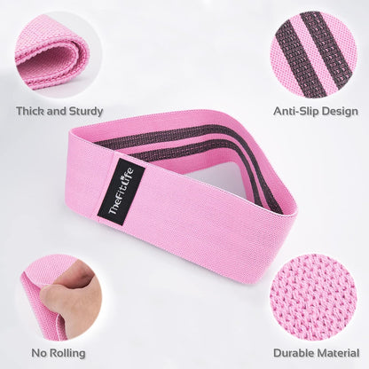 Resistance Exercise Bands for Women - Fabric Workout Bands for Booty, Hip, Glute, Leg, Thigh, Squat, Butt Lift Excersize and Fitness Loop Bands for Home Gym